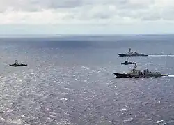 With BRP Pangasinan (PS-31), USS Chung-Hoon (DDG-93), and USS Howard (DDG-83) at CARAT Philippines 2011 exercise with US Navy.