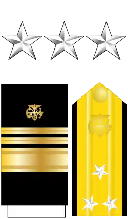 The stars, shoulder boards, and sleeve stripes of the surgeon general
