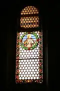 Ulisse De Matteis, stained-glass window with St. Sabina, from the church of St. Elizabeth of the Visitation, Siena, 1896-1901.