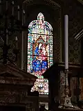Ulisse and Sergio De Matteis, Stained-glass window of the Virgin and Child Enthroned, Church of San Niccolò del Carmine, Siena, 1906.