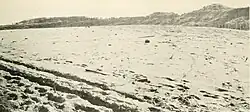 Exterior view of the Northeast salient showing at left where the Sailors charged[38]