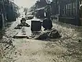 A flood swept damage in Kokura of 1953 North Kyushu flood