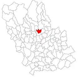 Location in Prahova County
