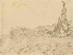 Reed-pen drawing, held by the Van Gogh Museum in Amsterdam (F1538)