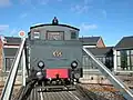 Vr Class Vr1 steam locomotive no. 656 on a turntable outside Salo Art Museum in Salo, Finland