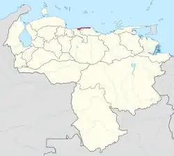 Location within Venezuela