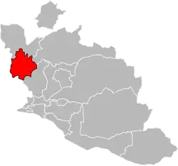 Situation of the canton of Orange in the department of Vaucluse