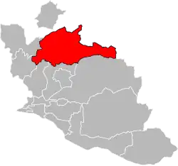 Location of Vaison-la-Romaine