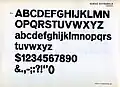 Type specimen showing Venus Extra Bold with uppercase and lowercase letters