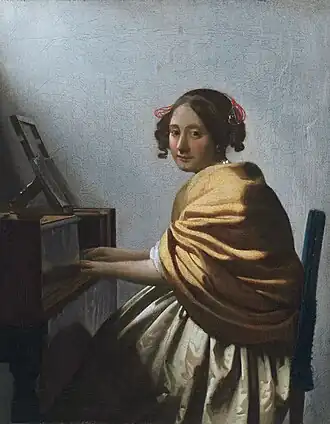 Johannes Vermeer, A Young Woman Seated at the Virginals, 1670-1672