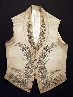 1850 European silk vest