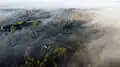 Vetla village in fog