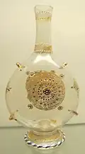 Glass flask, 16th-17th century.