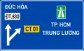 450b: Diagram directions to the highway access road