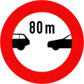 P.121: Minimum distance between each vehicle