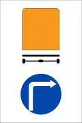 R.310c: Vehicles carrying dangerous load can only turn right