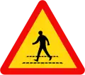 W.224: Pedestrian crossing ahead
