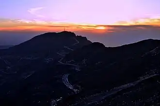 View from the Jabal Jais Road
