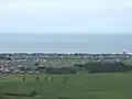Looking down at Papamoa from the top of the Papamoa Hills