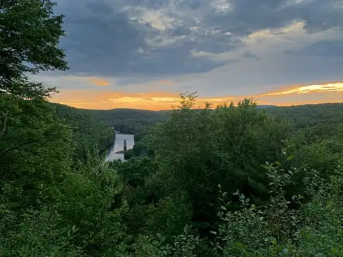 View of the Lehigh Gorge from the Fireline Trail