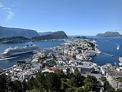 View of the town, 2017
