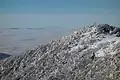Vihorlat in winter, in the background High Tatras