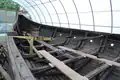 Inside, looking towards the front