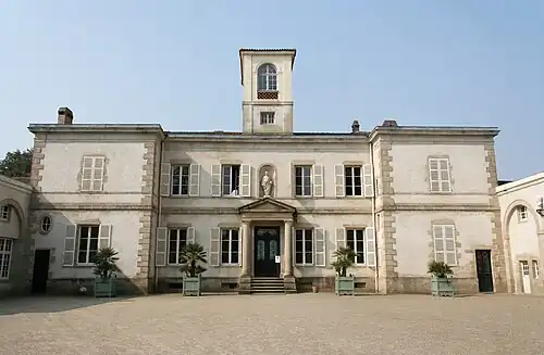 Northwest façade of the villa.