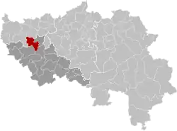 Location of Villers-le-Bouillet in the province of Liège