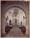 Interior of the church in 1875–1885