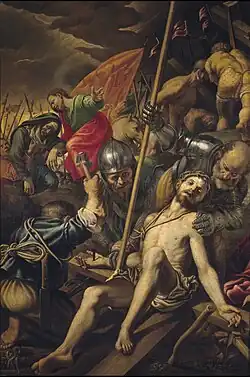 Vincenzo Campi, The Crucifixion, c. 1577, oil on canvas, 201 x 141&nbsp;cm, Museo del Prado, Madrid