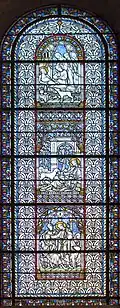 Stained glass inside the Basilica of St. Sernin, Toulouse