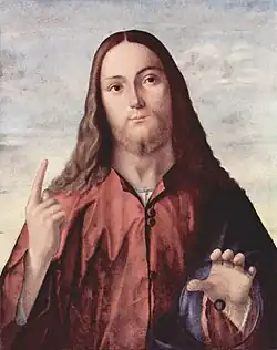 Vittore Carpaccio, Salvator Mundi (c.&nbsp;1510), Isaac Delgado Museum of Art, New Orleans.[160]