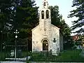 A rail guard of the Vlach Church in Cetinje was built of captured Ottoman rifle barrels in the Battle of Grahovac.