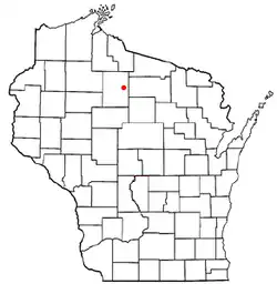 Location of Emery, Wisconsin