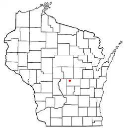 Location of Oasis, Wisconsin