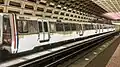 WMATA Rohr 8005 at Pentagon City. 8004–8005 were formerly cars 1092–1093 that were converted in 2016 meaning they're the only rehabilitated Money Train Rohr cars in the system.