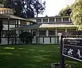 The barn and stables at the ranch.