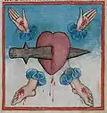 1486 depiction of the Five Wounds