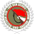 Combat Groups of the Working Class coat of arms of the fighting groups of the working class, without oak leaves (1953–1990)