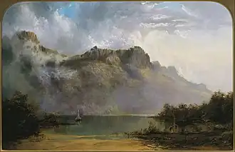 Mount Olympus depicted by W. C. Piguenit in 1875.