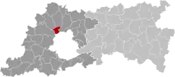 Location of Wemmel in Flemish Brabant