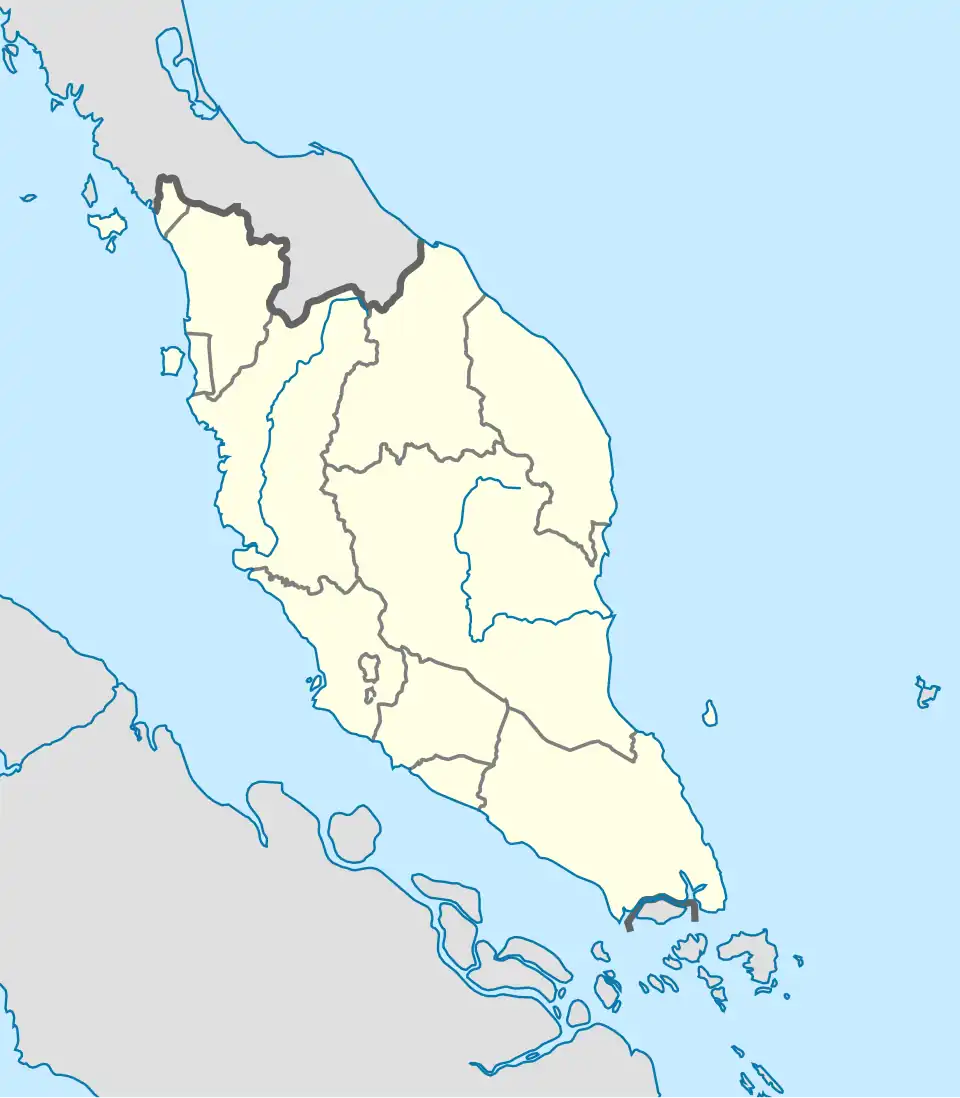 Broga is located in Peninsular Malaysia