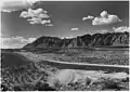 A 1929 photo of the Arrowhead Trail, now Old Hwy 91, about 5 miles (8.0&nbsp;km) west of Santa Clara, Utah. Arrowhead Trail Highway Marker in Jean, Nevada.