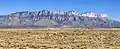 Western escarpment of the Guadalupe Mountains. Bartlett Peak centered at top. (see file annotations)