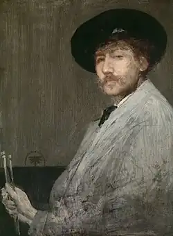 James Whistler, Self-portrait, c. 1872, Detroit Institute of Arts