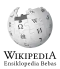 Wikipedia logo displaying the name "Wikipedia" and its slogan: "The Free Encyclopedia" below it, in Toba Batak