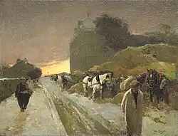 Willem de Zwart (1890): Street at Montmartre in the Winter, Rijksmuseum Amsterdam.