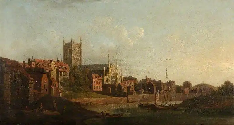 Worcester from the Severn, 1760