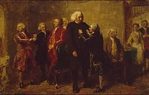 Before Dinner at Boswell's Lodging, 1769 by William Powell Frith
